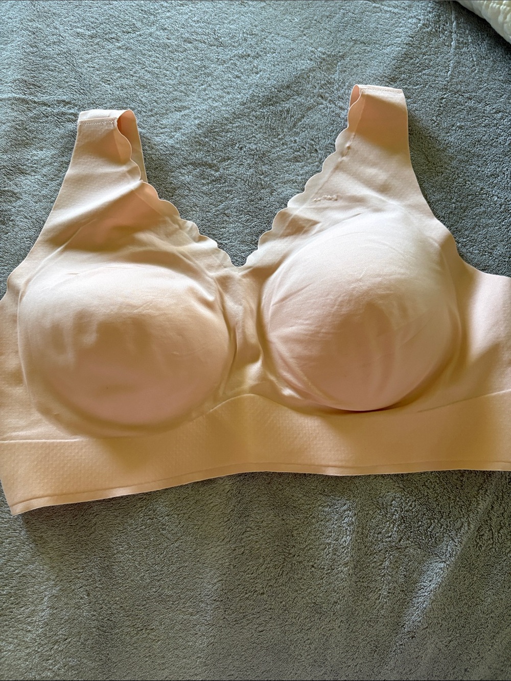 Rhonda Shear Seamless Light Peach Wireless Bra